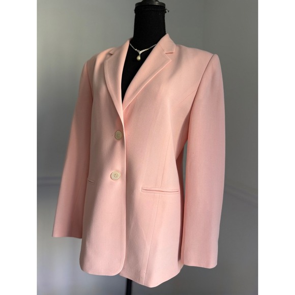 Talbots Jackets & Blazers - Talbots Women's blush Pink Wool Blend Blazer Size 8 Two Button Tailored Office